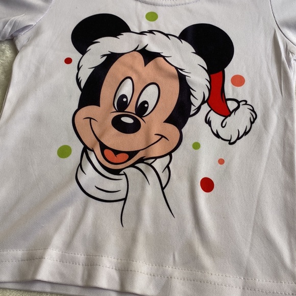 Micky and Minie Mouse Christmas White Shirt - Picture 3 of 10
